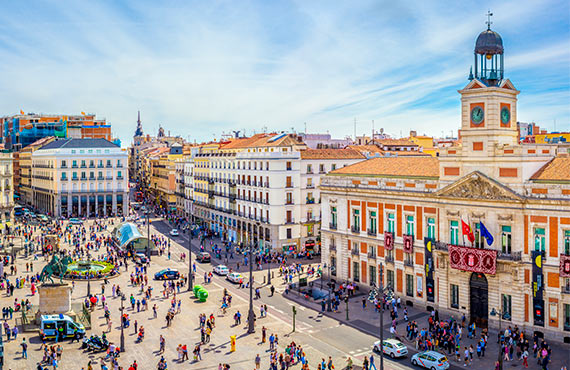 The centre of Madrid: 15 minutes by car