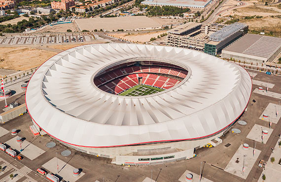 25 minutes away from Atlético de Madrid Stadium